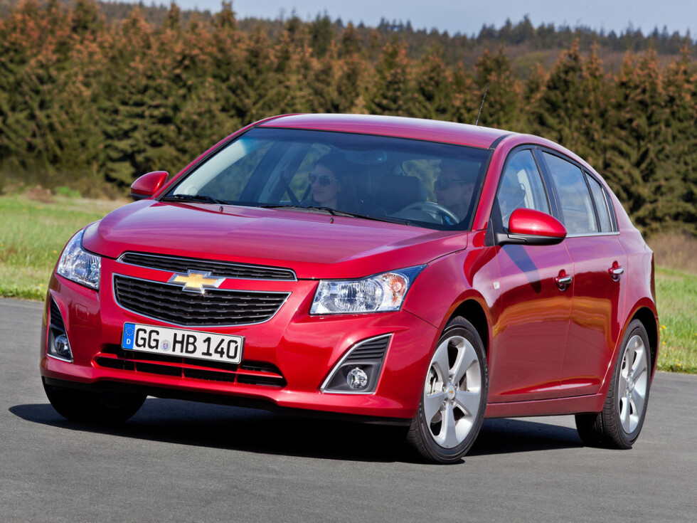 Коврики ЭВА "EVA ромб" для Chevrolet Cruze I (хэтчбек 5 дв / J305) 2012 - 2015, черные, 5шт.