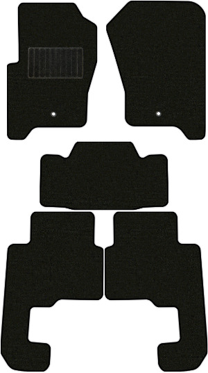 Коврики текстильные "Комфорт" для Land Rover Discovery III (suv / L319) 2004 - 2009, черные, 5шт.