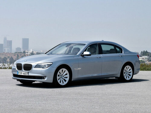 Коврики ЭВА "EVA ромб" для BMW 7-Series (седан / F02 Long) 2008 - 2012, черные, 4шт.