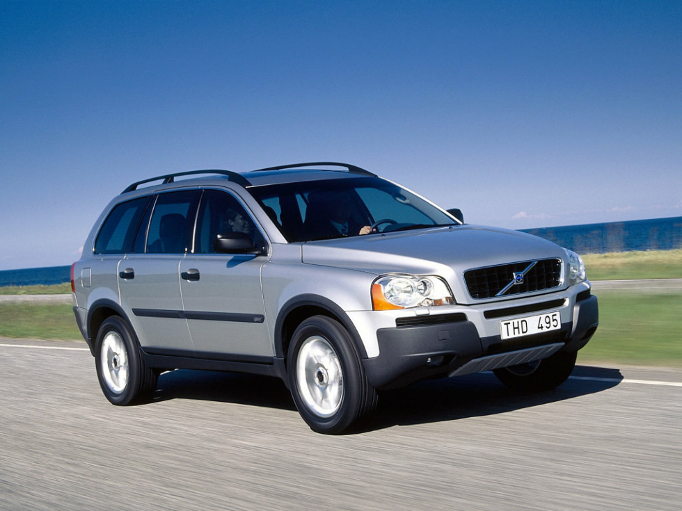 Коврики ЭВА "EVA ромб" для Volvo XC90 I (suv / C) 2002 - 2006, черные, 4шт.