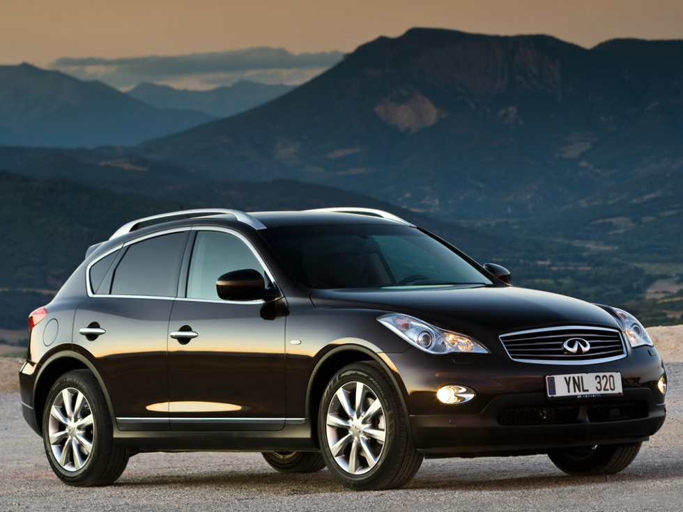 Коврики ЭВА "EVA ромб" для Infiniti EX37 (suv) 2007 - 2013, черные, 4шт.