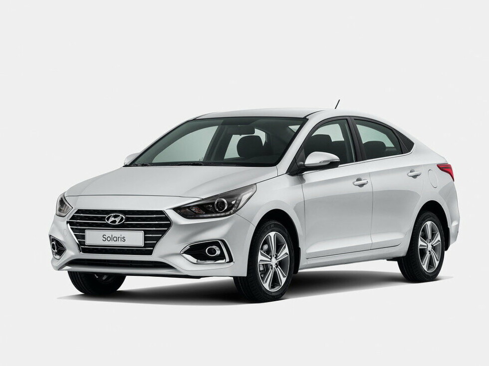 Коврики текстильные "Комфорт" для Hyundai Solaris II (седан / HCR) 2017 - 2020, ые, 5шт.