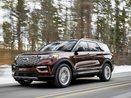 Коврики ЭВА "EVA ромб" для Ford Explorer VI (suv / U625) 2019 - Н.В., серые, 6шт.