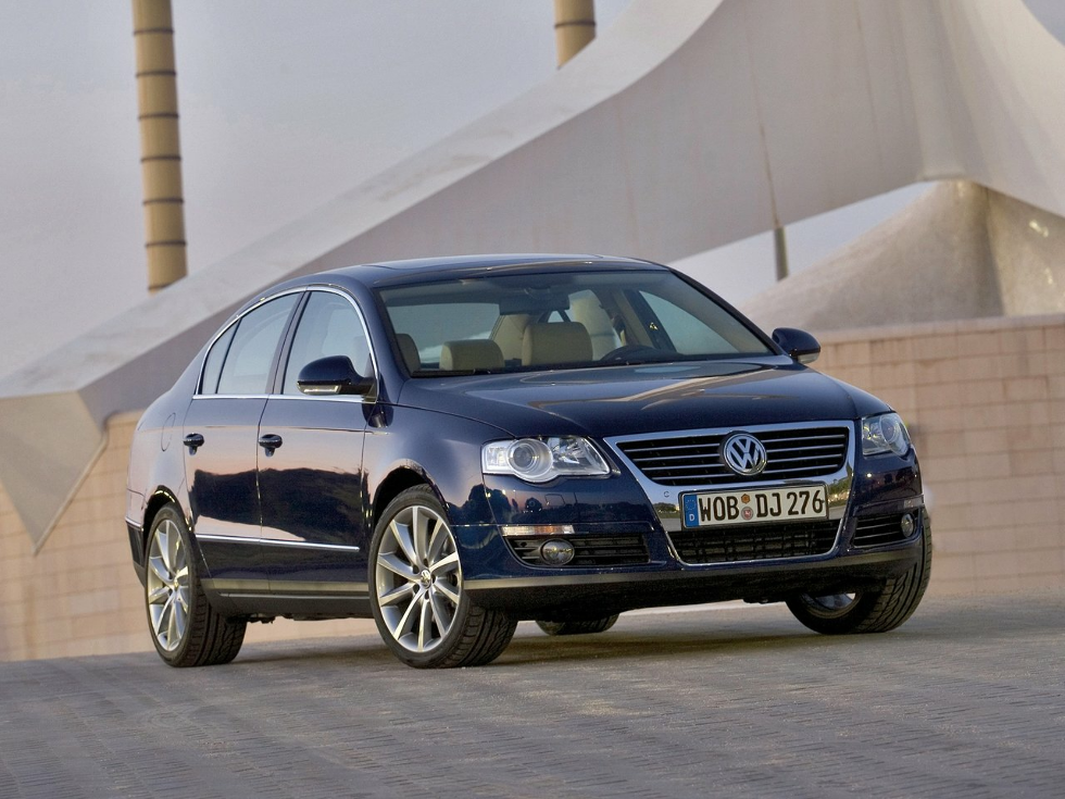 Коврики текстильные "Классик" для Volkswagen Passat (седан / B6) 2005 - 2010, черные, 5шт.