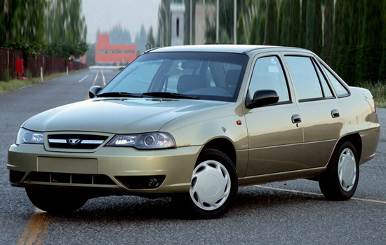 Коврики ЭВА "EVA ромб" для Daewoo Nexia (седан / N150) 2008 - 2016, черные, 5шт.